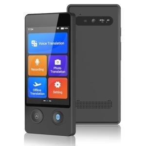 Language Translator Device, 2024 Instant Two-Way Language Translator, 144 Languages Supported, Online/Offline/AI/Voice/Photo Translation, Portable Translator Device for Business Learning Travel