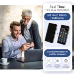 Language Translator Device, ChatGpt AI Translator, Instant Two-Way Voice Translation in 139 Languages, No WiFi Needed Real-Time Translation, Voice/Photo/Recording/Offline for Business Study Travel
