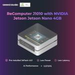 Seeed studio NVIDIA Jetson Nano Edge AI Device - reComputer J1010 Kit, Aluminium Case, Pre-Installed Jetpack System. Mini PC with 0.5 TFLOPs (FP16), Power Supply NOT Included