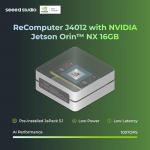 seeed studio NVIDIA Jetson Orin NX 16GB Edge AI Device - reComputer J4012, 4xUSB 3.2, M.2 Key E & Key M Slot, Pre-Installed Jetpack System with NVIDIA Jetpack on 128GB NVMe SSD