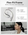 VIAIM OpenNote AI Recorder – Open Ear Earbuds with FlashRecord, Call Recording, Real-Time Transcription, Translation, AI Assistant, for Students, Professionals & Interview Recording, Gray