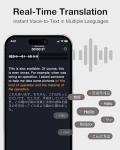 RecDot AI Voice Recorder Earbuds, viaim AI Meeting Assistant with Transcription, 17 Languages, FlashRecord, to-Do Lists & Summaries with viaim AI, 48dB ANC for Meetings, Interviews & Lectures, Black