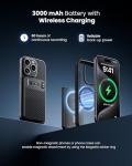 Aungsel AI Voice Recorder, Transcribe & Summarize AI Audio Recorder, Support 121 Languages, 64GB Memory, Wireless Charging, App/Web Control, Digital Recording Device for Lectures, Meetings, Calls