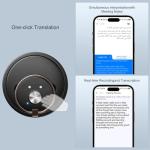 AI Translator Device, 3-in-1 Voice Translation Recorder Voice Translation, Voice Recording & Voice Transcription, 140+ Language Translator for Meeting Lecture Travel