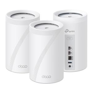 TP-Link Deco Wi-Fi 7 Tri-Band BE14000 Whole Home Mesh System | 8-Stream 14Gbps | 10 Gig Internet Port |Up to 8,100 Sq.ft & 200 Devices | VPN, HomeShield, MLO, 320 MHz, AI-Roaming (Deco BE67 3-Pack)