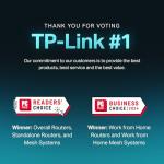 TP-Link Deco BE25 Dual-Band BE5000 WiFi 7 Mesh Wi-Fi System | 4-Stream 5 Gbps, 240 Mhz | Covers up to 6,600 Sq.Ft | 2X 2.5G Ports Wired Backhaul | VPN,MLO, AI-Roaming, HomeShield, 3-Pack