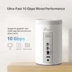 TP-Link Deco Wi-Fi 7 Tri-Band BE14000 Whole Home Mesh System | 8-Stream 14Gbps | 10 Gig Internet Port |Up to 8,100 Sq.ft & 200 Devices | VPN, HomeShield, MLO, 320 MHz, AI-Roaming (Deco BE67 3-Pack)