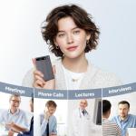 AI Voice Recorder, Note Voice Recorder with Transcribe＆Summarize, Two-Way Translation with APP, 50+ Languages, 64GB Memory, Recording Device Compact&Lightweight for Lectures, Meetings, Calls,Interview