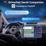 Ai Box Carplay/Android Auto Wireless Adapter, Android 13 6-in-1 Ai Box,4G LTE Card, GPS, DriveChat, Dual Bluetooth/WiFi, 4GB+64GB, Plug & Play for 2016+ Wired CarPlay, CB6A 2025 (CB6A-BK)