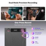 Mobvoi TicNote AI Voice Recorder 64GB Memory Note Recorder w/Case App Control 100+Languages Transcribe Summarize with AI Shadow Digital Audio Recorder for Phone Calls Lectures Meetings Interviews