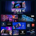 MSI Claw PC Gaming Handheld: Intel Ultra 7-258V, 8" FHD 120Hz Display, 32GB LPDDR5, 1TB NVMe SSD, MicroSD Card Reader, Thunderbolt 4, Win 11 Home: Black 8 AI+ A2VM-001US