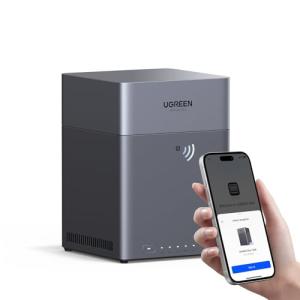 UGREEN NAS DH4300 Plus 4-Bay Desktop NAS, Support Capacity up to 120TB, Remote Access, AI Photo Album, Beginner Friendly System, 8GB LPDDR4X RAM, 2.5GbE, 4K HDMI, Network Attached Storage (Diskless)