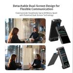 iTour D-pro Language Translator Device, Realtime Detachable Dual Screen AI Translator with 139 Languages, Online & Offline & Photo Translation, Instant Voice Translator for Business Learning Travel
