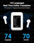 XUPURTLK AI Language Translator Earbuds, 144 Languages