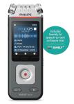 Philips VoiceTracer DVT6115 Music Recorder with Sembly AI Speech-to-Text Software Trial