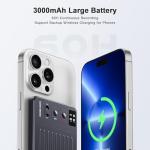 TTQ AI Voice Recorder, Digital Voice Recorder App Control, Transcribe & Summarize & Translation Empowered by ChatGPT, Wireless Charging, 121 Languages, 64GB Memory for Lecture, Meeting, Calls