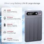AI Voice Recorder, Smart Recording Device with ChatGPT Transcription & Summary, iOS/Android App Control, 2025 Upgraded for Business Meetings & Calls