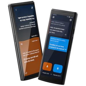 iFLYTEK AI Language Translator Device — 60 Languages, Real-Time Split-Screen & Two-Way Instant Voice Translation, 18 Offline Packs, 2-Year Global Data for K-12 Education, Business, Travel
