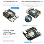 waveshare Hailo-8 M.2 AI Accelerator Module, Compatible with Raspberry Pi 5, Supports Linux/Windows Systems, Based On The 26TOPS Hailo-8 AI Processor, Module Only