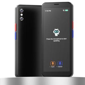 AI Language Translator Device,Voice Recorder,Two Way Real-Time Voice Translation,Support 139 Languages,ChatGpt Online/Offline,Recording&Photo Translation with 6inch HD Touch Screen (Gray)