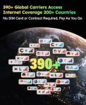 GlocalMe MeowGo G40Pro 4G Portable WiFi Hotspot for Travel in 200+ Countries, Upgraded 4G+ Mobile Hotspot Device with AI HyperConn, Speed Up to 390Mbps, No SIM Card Needed, 10 Connected Devices