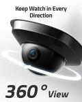 eufy Security Floodlight Cam S330, 360-Degree Pan & Tilt Coverage, 2K Full HD, 3,000 Lumens, Smart Lighting, Weatherproof, On-Device AI Subject Lock and Tracking, No Monthly Fee, Hardwired