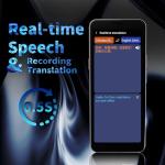 AI Language Translator Device,Voice Recorder,Two Way Real-Time Voice Translation,Support 139 Languages,ChatGpt Online/Offline,Recording&Photo Translation with 6inch HD Touch Screen (Gray)