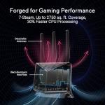 ASUS RT-BE86U BE6800 Dual-Band WiFi 7 Router, Supports 4096-QAM, MLO, AI WAN Detection, AiMesh, Subscription-Free Network Security, and Comprehensive VPN Features, Guest Network Pro, Gaming