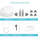 TrueSound11-Channel Rechargeable Hearing Aids for Seniors，Waterproof OTC Hearing Device with AI Noise Cancellation & Magnetic Charging Case