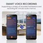 Language Translator Device, 5.5" High-end Upgraded Ai Translator No WiFi Needed, Support 150 Languages, Two Way Real-Time Voice Offline Recording Premium Translator Device for Business Travel