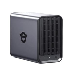 Yxk Zero1 2-Bay Desktop NAS, Quad-Core CPU, User-Friendly Home NAS Storage, Secure File Management & Remote Access, AI Photo Album, 2.5GbE Port, for Home Office, Network Attached Storage (Diskless)