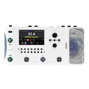 MOOER GE1000 White Guitar Mutieffects Pedal Dual Effects Chains Processor with AI Equalization, 5" Touch Screen, 300+ Effects, Third-brand IRs, Stereo Sound Out Put, XLR, MIDI Port, Guitar/Bass