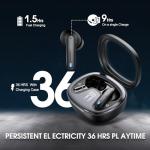 AI Language Translation Earbuds, 3-in-1 Translation Earbuds Real Time with 4 Translation Modes, 135 Language Bluetooth 5.4 Translator Ear Buds, Device for Travel/Business/Leaning, Black