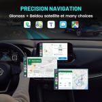 Wireless CarPlay Adapter Netflix/YouTube/TikTok Streaming Video Support, Built-in GPS+Glonass+Beidou, Hey Siri/Google Assistant, Wired to Wireless CarPlay/Android Auto (Carlinkit Ai Box:8GB+128GB)