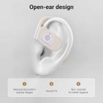 ANFIER M9 AI Language Translator Earbuds Open-Ear Headphones Support 144 Languages & Accents Translation Earbuds Real Time Translator Device, Snug Fit, Ergonomic Ear Hooks Beige (With Offline Package)