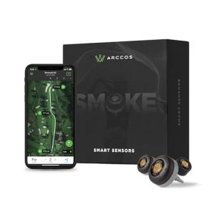 Limited Edition: Smoke Arccos Smart Sensors - Gen3+ - Golf's Best On Course Tracking System Featuring The First-Ever A.I. Powered GPS Rangefinder
