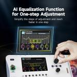 MOOER GE1000 White Guitar Mutieffects Pedal Dual Effects Chains Processor with AI Equalization, 5" Touch Screen, 300+ Effects, Third-brand IRs, Stereo Sound Out Put, XLR, MIDI Port, Guitar/Bass