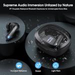 AI Language Translation Earbuds, 3-in-1 Translation Earbuds Real Time with 4 Translation Modes, 135 Language Bluetooth 5.4 Translator Ear Buds, Device for Travel/Business/Leaning, Black