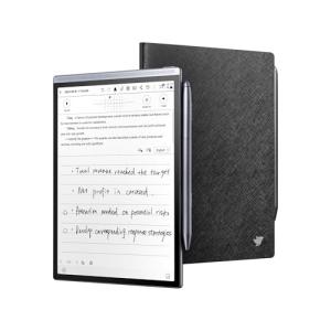 iFLYTEK AINOTE Air 2 Bundle - Black Folio Case, 8.2-inch AI Note-Taking Tablet Writing Paper Tablets, Digital Notebook with Pen, Voice-to-Text Transcription, Multi-Languages Chatgpt Support