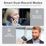 AI Voice Recorder with App Control and 64GB Memory