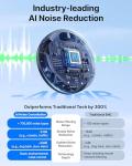 BOYA BOYALINK 3 Wireless Lavalier Microphone for iPhone/Android/Camera/PC/Tablets,AI Noise Cancellation,48kHz/24Bit Studio Sound,APP Control,984ft 30h Battery with Charging Case for Vlogging Interview