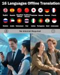 Wooask Language Translator Device, Two Way Real Time Translator with 144 Languages No WiFi Needed, 2025 Upgraded W12 AI Translator Voice/Offline/Photo Translation for Travel, Business, Learning