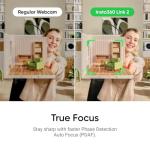 Insta360 Link 2 Tripod Bundle - PTZ 4K Webcam for PC/Mac, 1/2" Sensor, AI Tracking, HDR, AI Noise-Canceling Mic, Gesture Control for Streaming, Video Calls, Gaming, Works with Zoom, Teams, Twitch