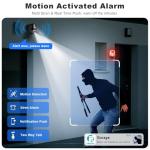 Solar Security Cameras Wireless Outdoor, 2K Pan/Tilt 360° View Solar/Battery Powered WiFi Cameras for Home Security with AI Motion Detection, Spotlight, 2-Way Audio, Siren, IP65, SD/Cloud Storage