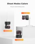 OBSBOT Tiny 2 Lite 4K Webcam for PC, AI Tracking PTZ Streaming Camera with 1/2" Sensor, Gesture Control, 60 FPS, HDR, Microphones, Web Camera for Desktop Computer, Laptop, Meeting, Video Calls, etc.