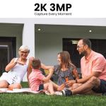 AOQEE Cameras for Home Security-2K Wireless Security Camera Outdoor with AI Motion Detection & Siren, Non-Stop Solar Powered Charging, Color Night Vision, SD/Cloud Storage, Waterproof, S1 4P