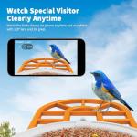 HARYMOR Bird Feeder with Camera with AI Identify Birds Species Solar Panel, Live View, Instant Arrival Alerts