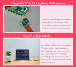 Official RPi AI Camera, 12MP, IMX500 Intelligent Vision Sensor, 78.3° FOV, Based on IMX500 Intelligent Vision Sensor, AI Camera Compatible with Raspberry Pi 5/ 4B/3B+/3B/2B/A+/Zero W/WH/Zero 2W