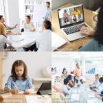 TONGVEO 4K Conference Room Camera System, AI Auto-Tracking PTZ Camera 5X Digital Zoom with Speakerphone Set 120° Wide-Angle USB3.0 for Zoom YouTube Teams OBS and More
