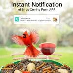 Bird Feeder with Camera with AI Identify, Birds 10000+Species, Smart Bird House with Cam, 2K Live View, IP65 Waterproof